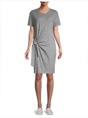 Vince tshirt dress side tie short sleeve